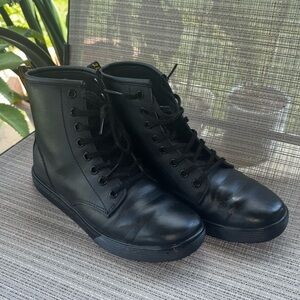 Dr. Martens Black Leather Ankle Boots